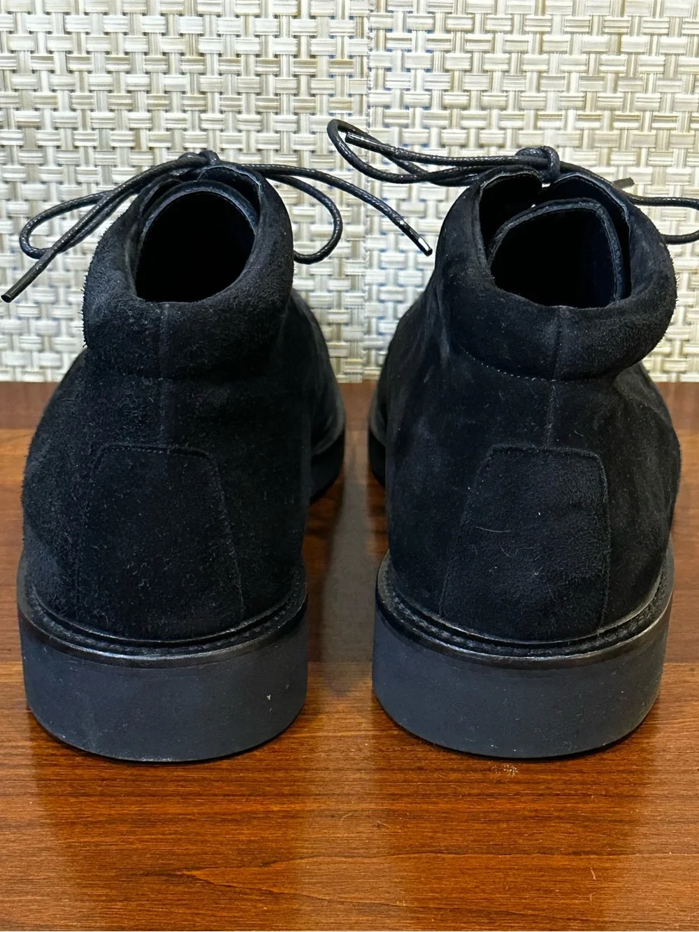 🌟HP🌟Mezlan Sicily Black Suede Moc Toe Chukka Boots Dress/Casual Handmade Spain